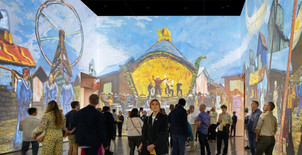 Digital kunst hos Kunstsilo i Kristiansand. Foto: Alan Willams