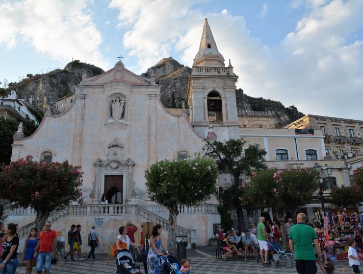 Taormina fra hovedtorget i Piazza IX April. Foto: Yvette-Marie Solem