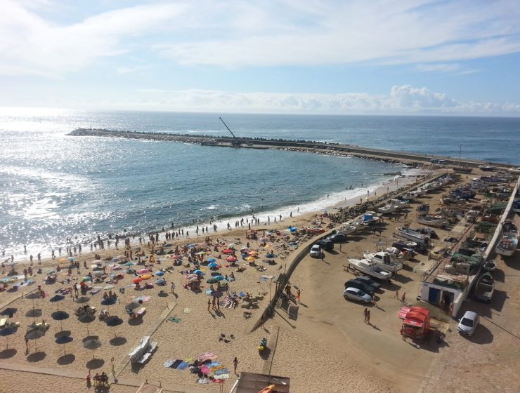 Praia dos Pescadores stranden i Ericeira, Portugal. Foto: Yvette-Marie Solem