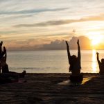Miami soloppgang yoga South Beach Florida USA